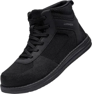 LARNMERN Steel Toe Boots Men, Non Slip Work Puncture Proof Safety Boot, Industrial Construction Comfortable Outdoor Hiking Military Tactical Shoes