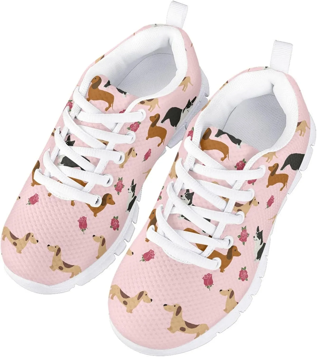 LedBack Running Shoes for Boys Girls Lace-up Athletic Tennis Sneakers Breathable Mesh Sports Shoes for Little Kid/Big Kid