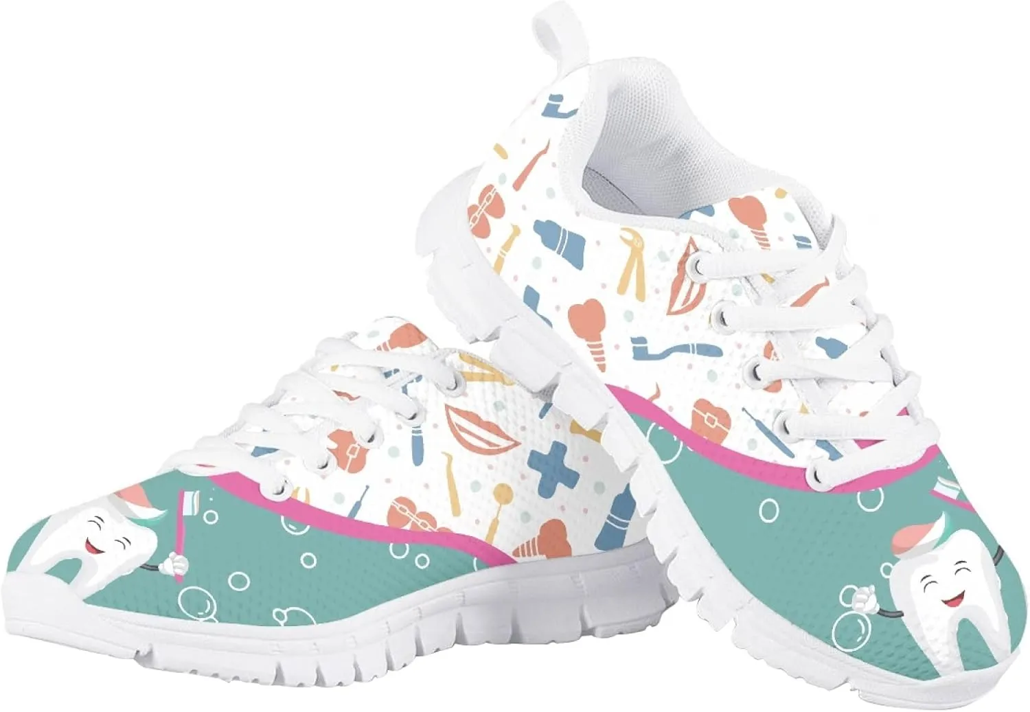 LedBack Running Shoes for Boys Girls Lace-up Athletic Tennis Sneakers Breathable Mesh Sports Shoes for Little Kid/Big Kid