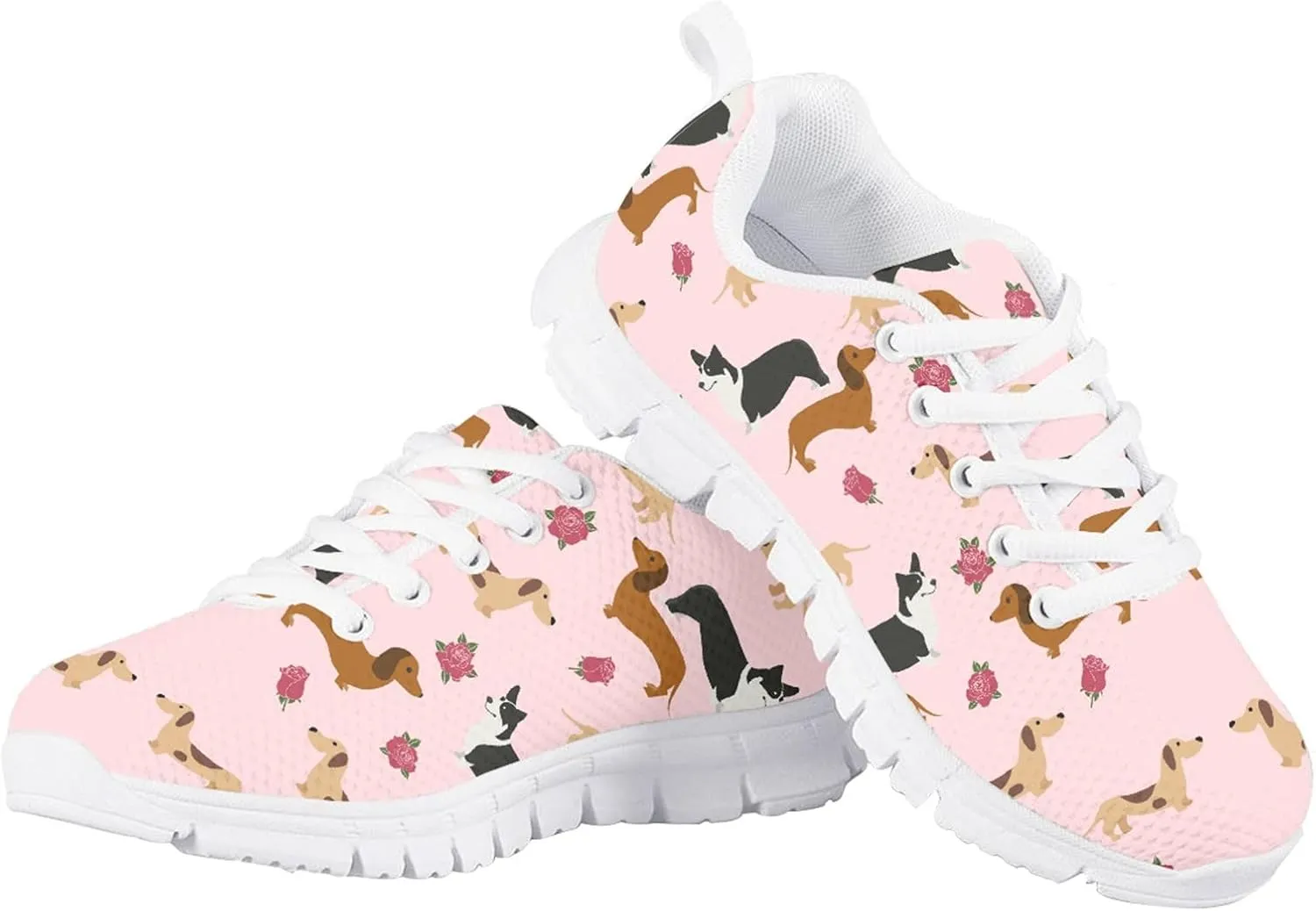 LedBack Running Shoes for Boys Girls Lace-up Athletic Tennis Sneakers Breathable Mesh Sports Shoes for Little Kid/Big Kid