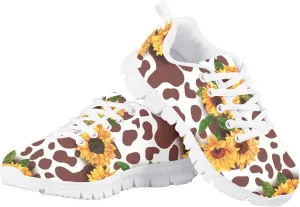 LedBack Running Shoes for Boys Girls Lace-up Athletic Tennis Sneakers Breathable Mesh Sports Shoes for Little Kid/Big Kid