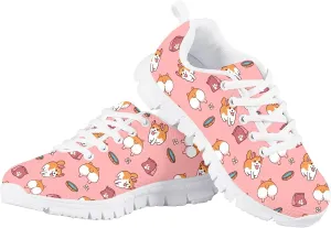 LedBack Running Shoes for Boys Girls Lace-up Athletic Tennis Sneakers Breathable Mesh Sports Shoes for Little Kid/Big Kid