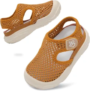 LeIsfIt Toddler Sandals Boys Girls Wide Sandals Kids Water Sandal Shoes Lightweight Barefoot Summer Shoes for Beach Swim