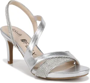 Lifestride Women's Mia Glitz Strappy Heeled Dress Sandal