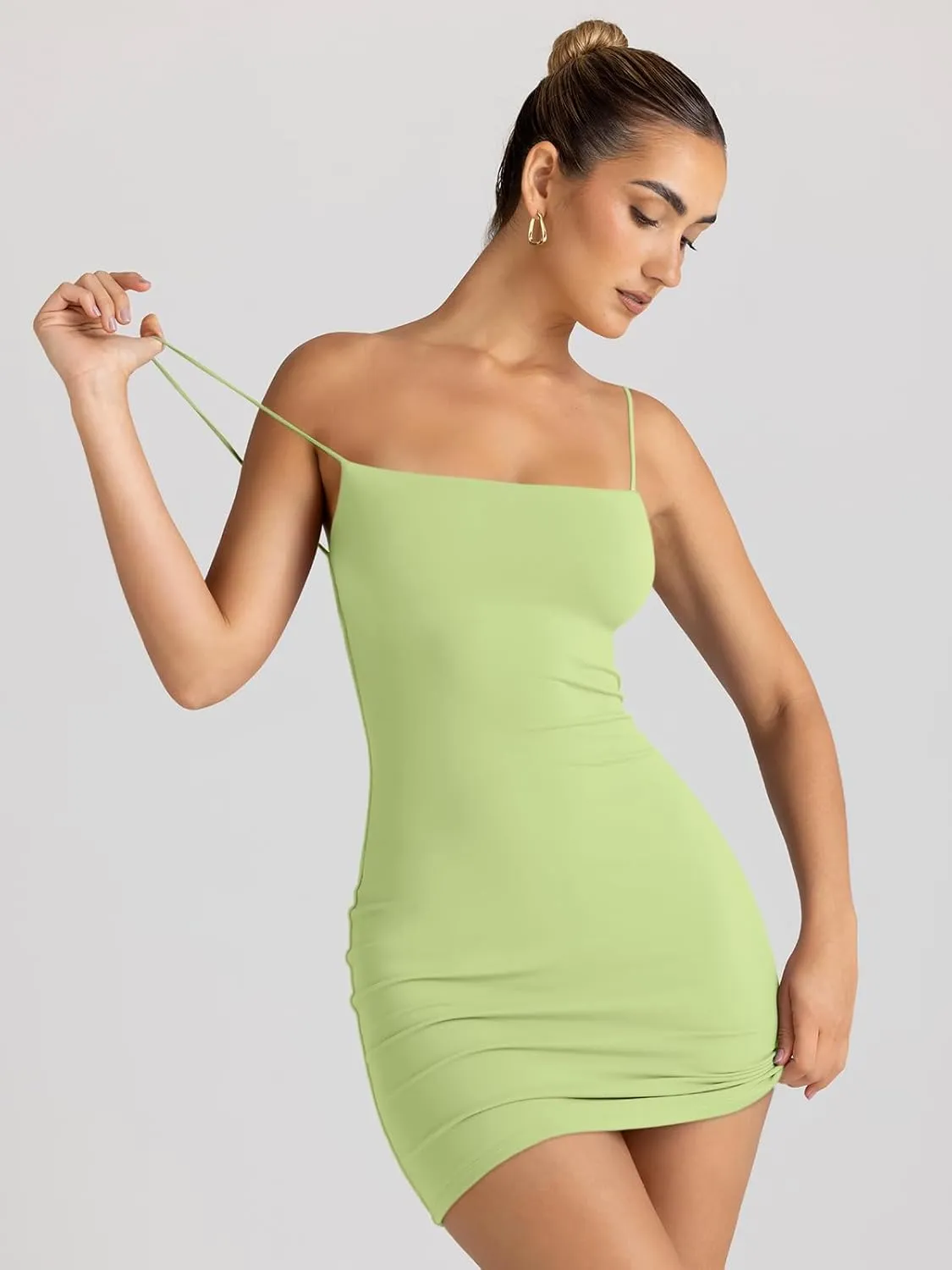 LILLUSORY Women's Mini Sexy Bodycon Dress 2025 Summer Going Out Short Party Club Dresses Beach Vacation Spring Outfits