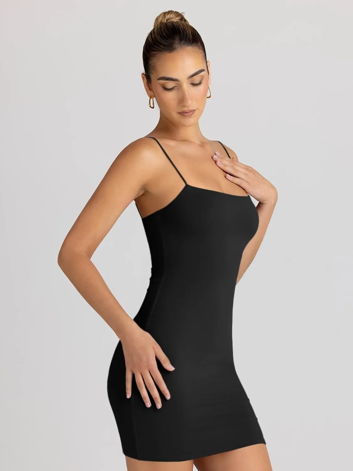 LILLUSORY Women's Mini Sexy Bodycon Dress 2025 Summer Going Out Short Party Club Dresses Beach Vacation Spring Outfits