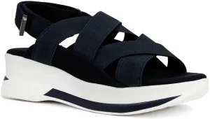 LONDON FOG Womens Pauline Stretchy Sport Sandals Navy 8.5 Medium (B,M)