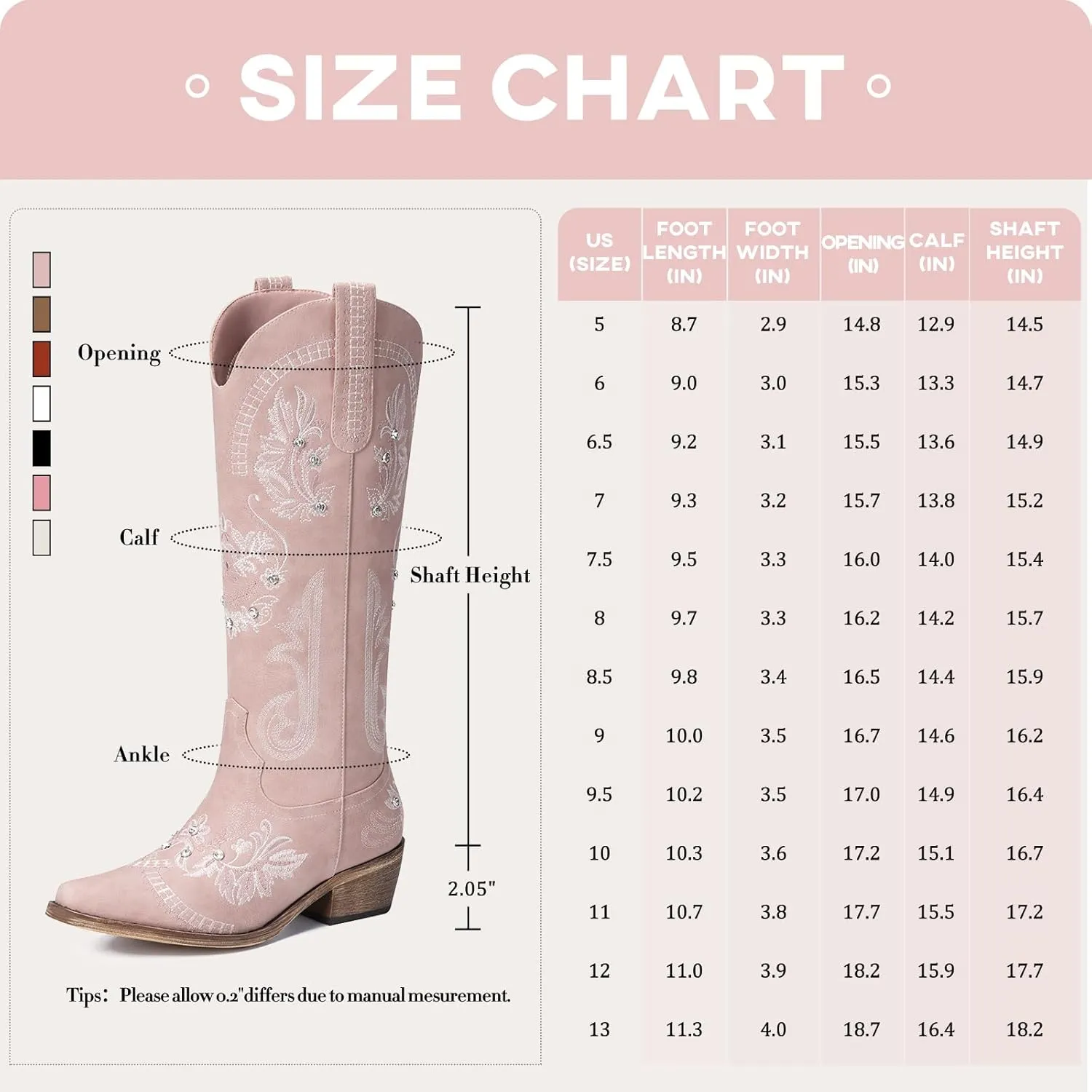 Lumeheel Cowboy Boots for Women - Knee High Western Cowgirl Boots, Sparkly Rhinestone Retro Country Boots with Classic Embroidered, Pointed Toe Chunky Heel Pull on Zipper Fashion Vintage Tall Boots