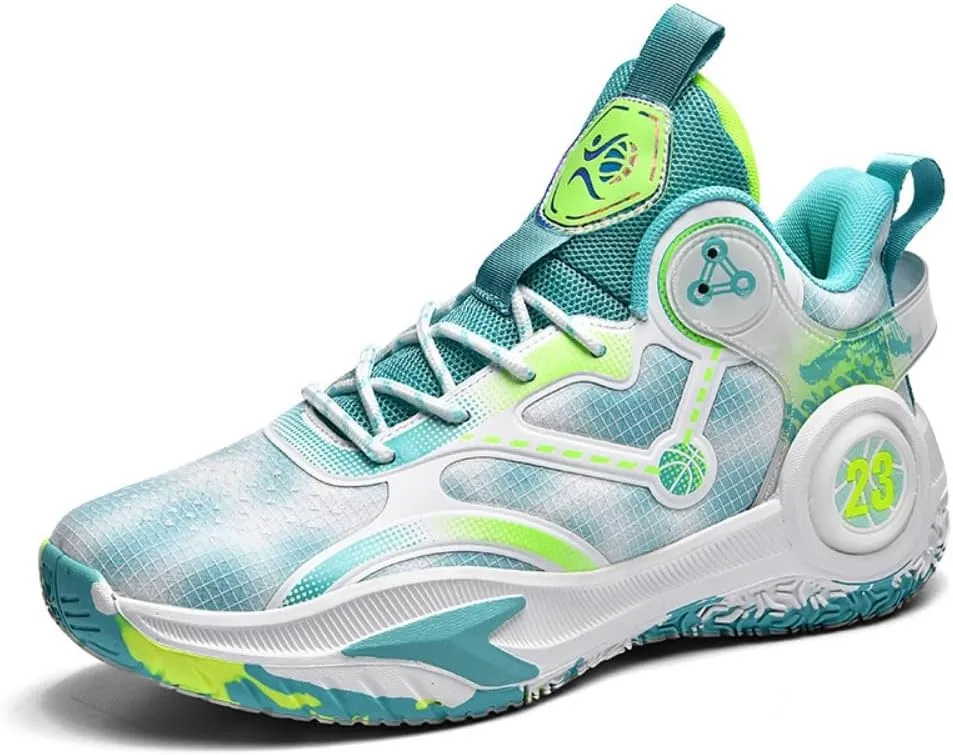 Men Basketball Shoes Arch Support Mens Sneakers Anti Slip Breathable Comfortable High Top Sports Running Walking Tennis Shoes