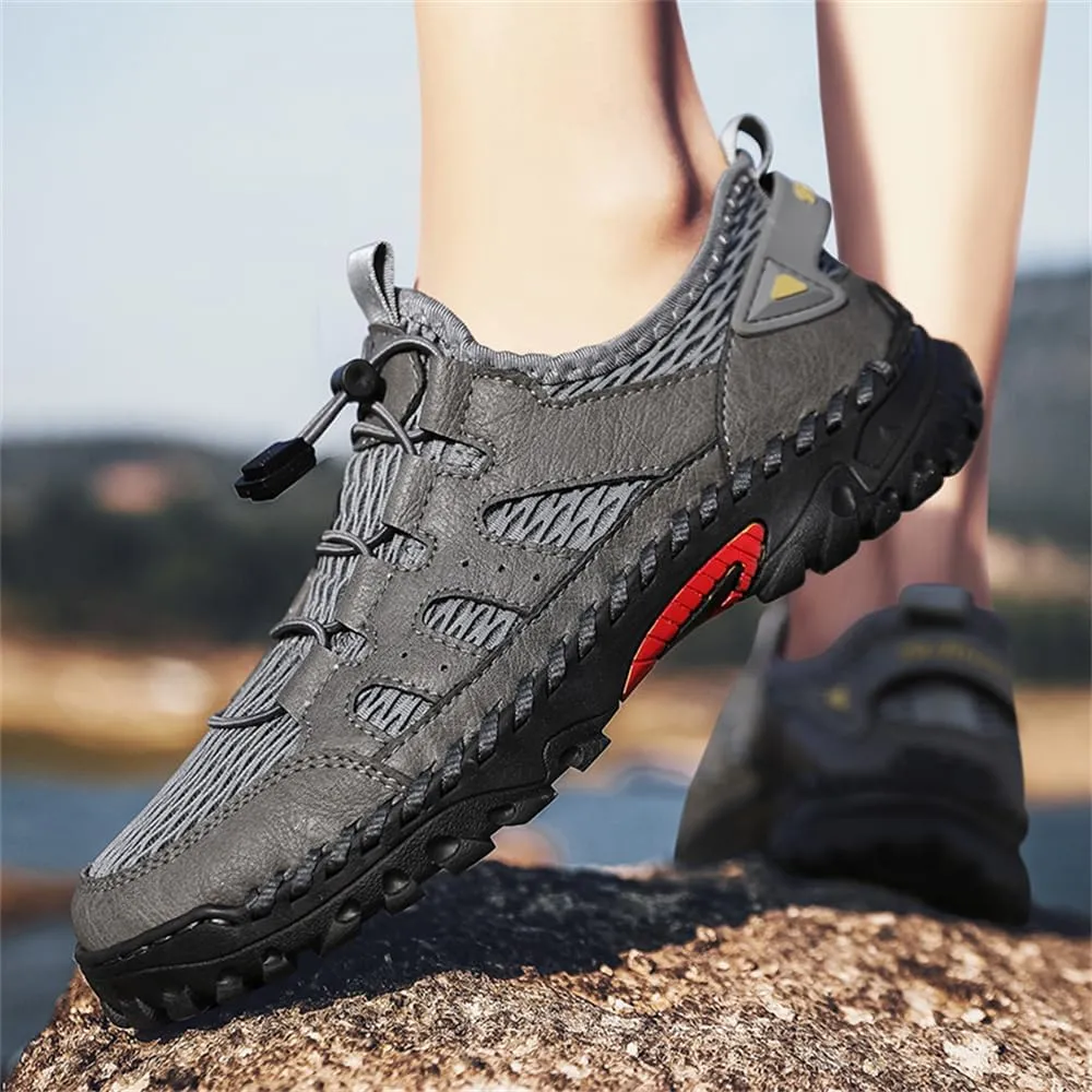 Mens Breathable Mesh Walking Hiking Shoes Light and Comfortable Casual Shoes Fashion Sneakers for Men