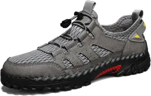 Mens Breathable Mesh Walking Hiking Shoes Light and Comfortable Casual Shoes Fashion Sneakers for Men