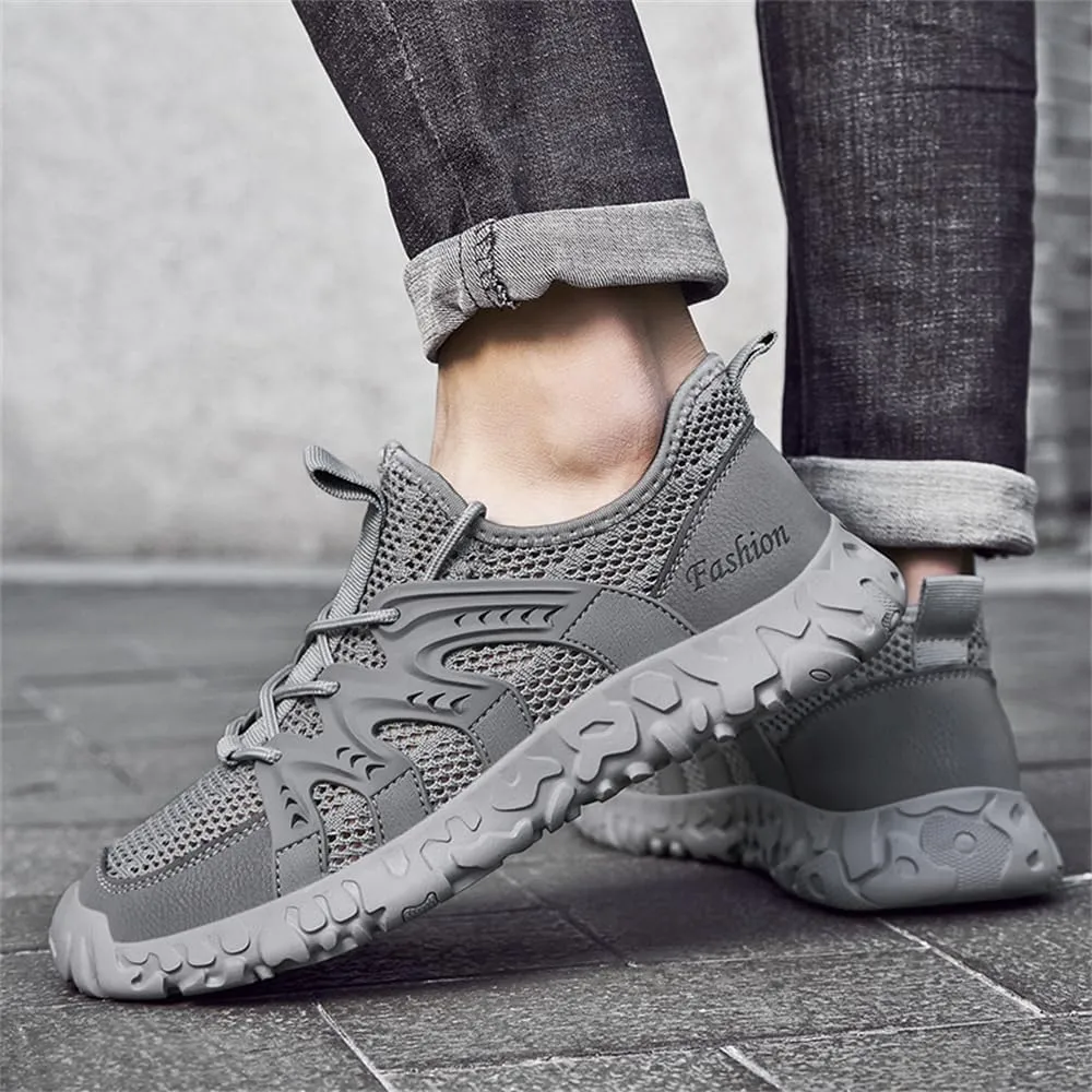 Mens Breathable Mesh Walking Shoes Cushioning Soft Bottom Casual Shoes Fashion Sneakers for Men