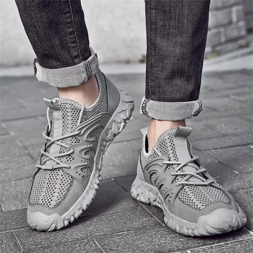 Mens Breathable Mesh Walking Shoes Cushioning Soft Bottom Casual Shoes Fashion Sneakers for Men