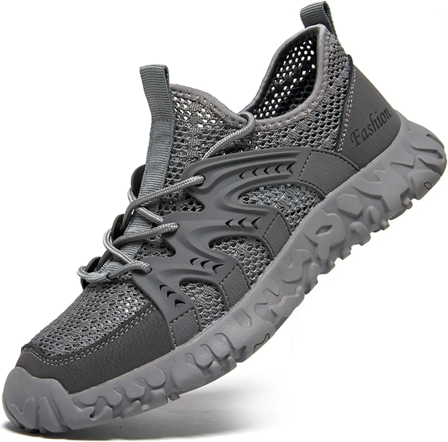 Mens Breathable Mesh Walking Shoes Cushioning Soft Bottom Casual Shoes Fashion Sneakers for Men