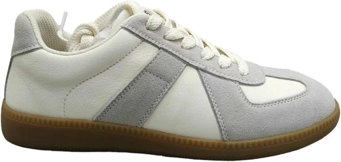 Men’s German Trainer Sneakers – Retro Minimalist Suede Leather Casual Shoes with Gum Sole, Classic Streetwear Style for Everyday Wear and Smart Outfits