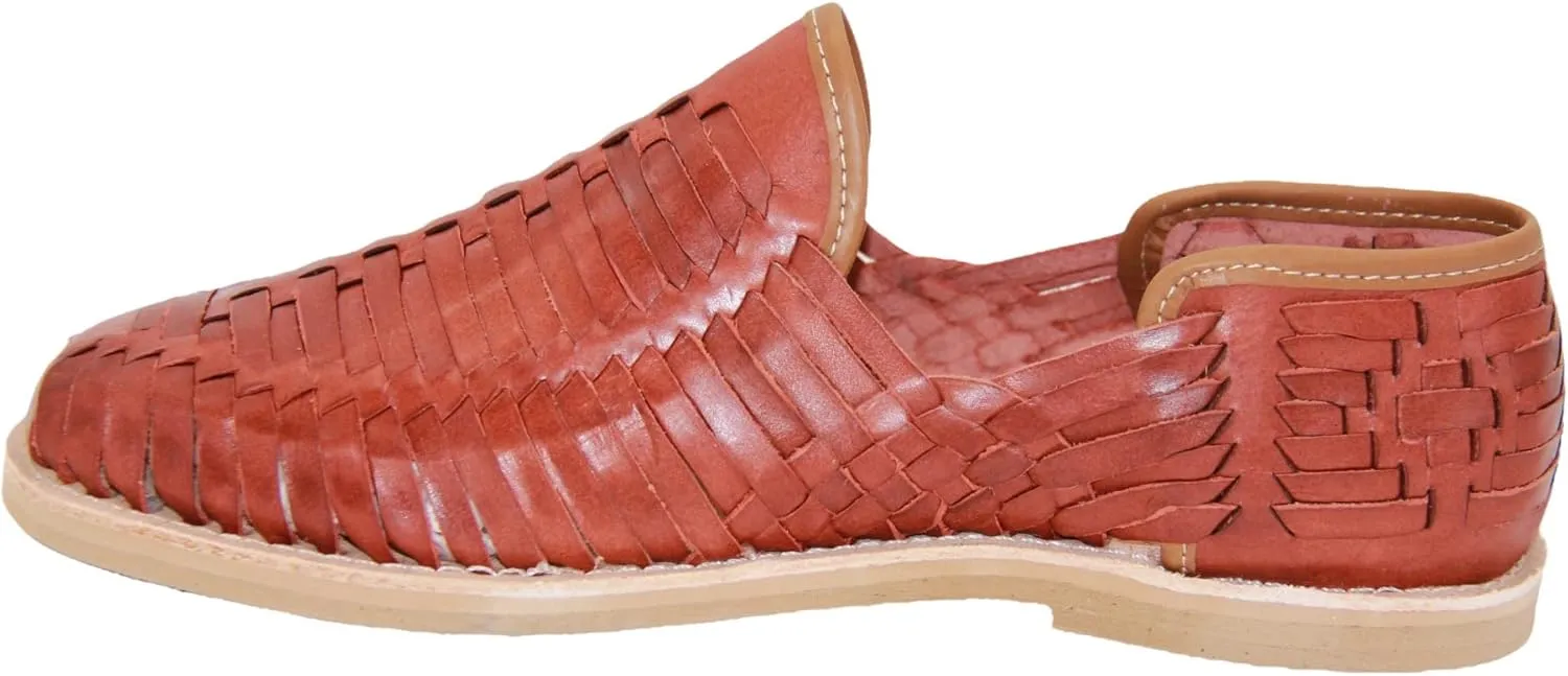 Men's Leather Authentic Mexican Huarache Sandal Closed Toe