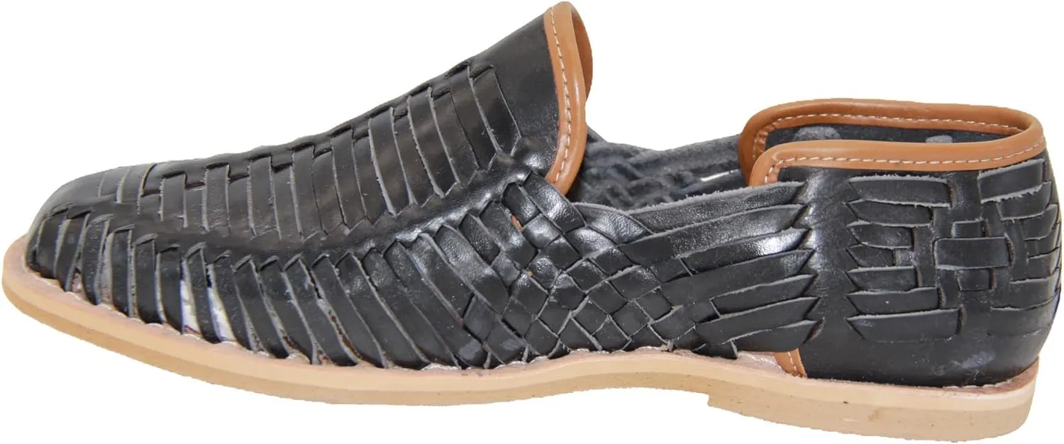 Men's Leather Authentic Mexican Huarache Sandal Closed Toe