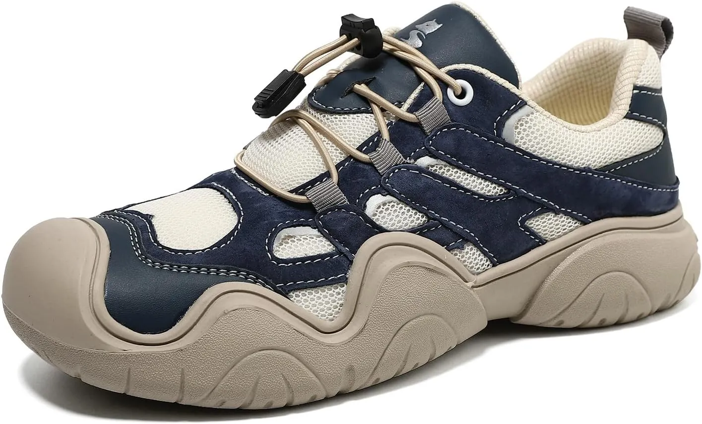 Men's Low Top Waterproof Hiking Shoes Trekking Trails Outdoor Non Slip Comfortable Sneakers