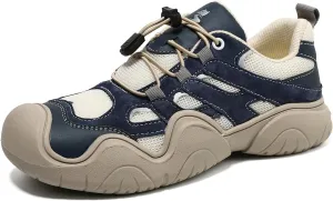Men's Low Top Waterproof Hiking Shoes Trekking Trails Outdoor Non Slip Comfortable Sneakers