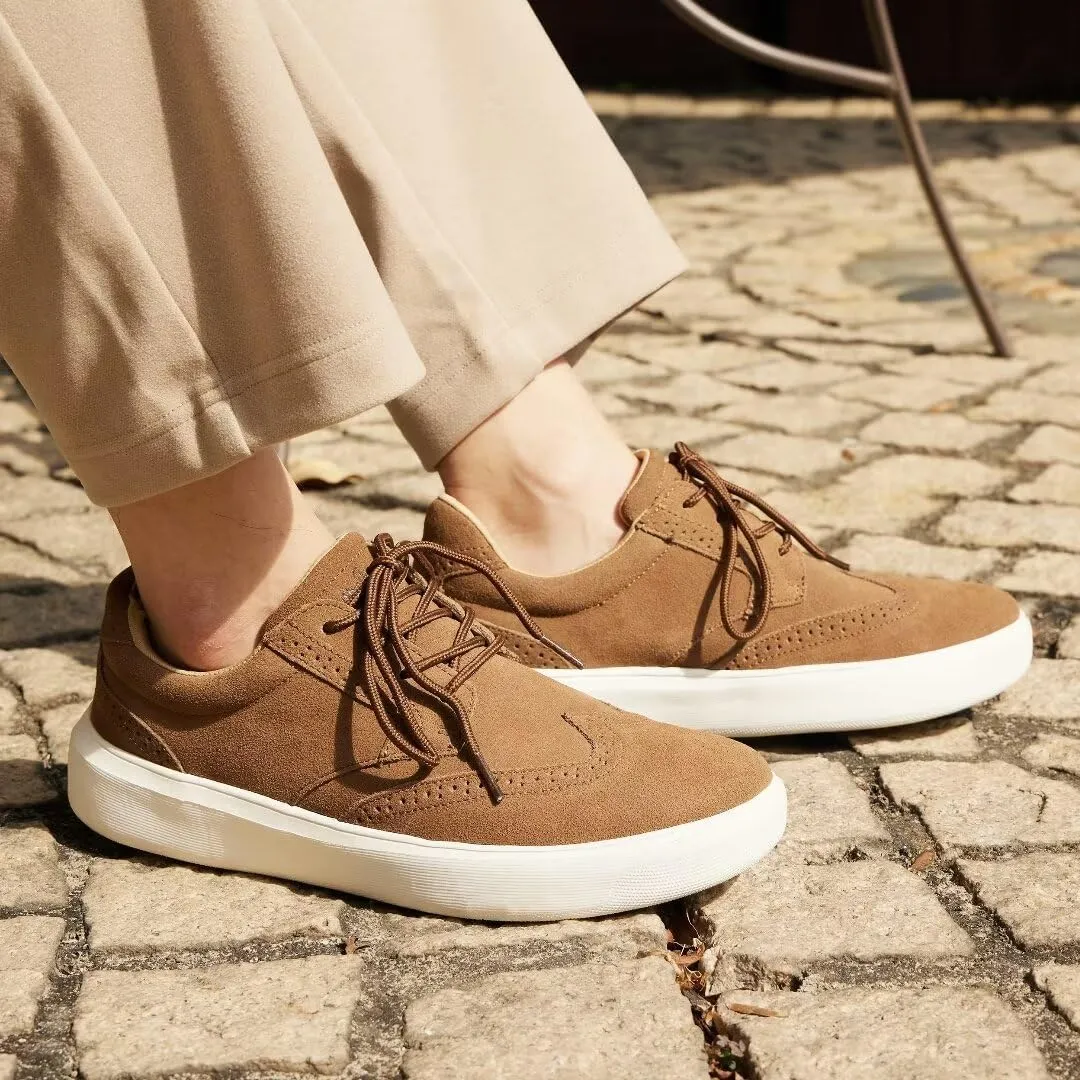 Men's Orthopedic Fashion Sneakers with Arch Support: Plantar Fasciitis Walking Shoes for Flat Feet, Comfortable Casual Flat Feet Orthotic Shoes for Ankle and Heel Pain Relief