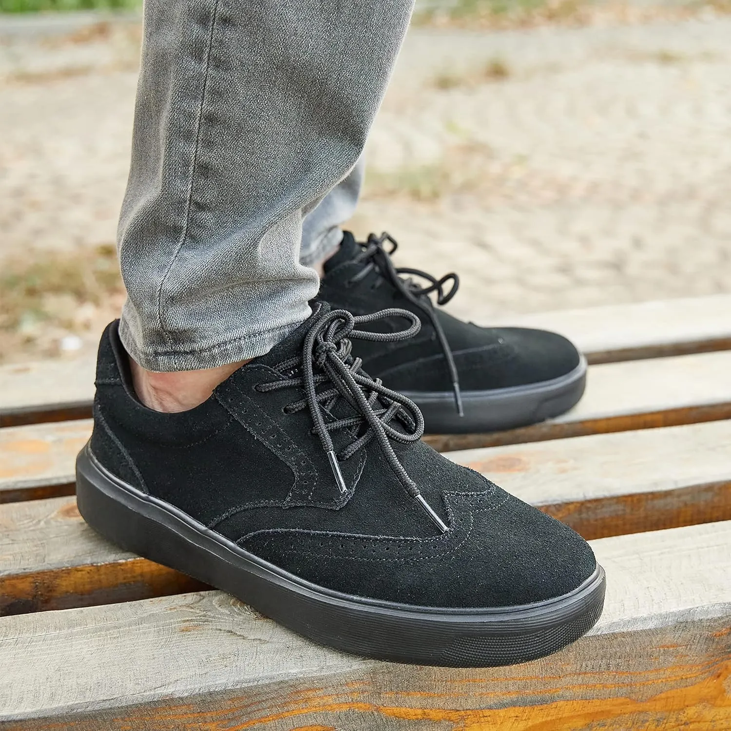 Men's Orthopedic Fashion Sneakers with Arch Support: Plantar Fasciitis Walking Shoes for Flat Feet, Comfortable Casual Flat Feet Orthotic Shoes for Ankle and Heel Pain Relief