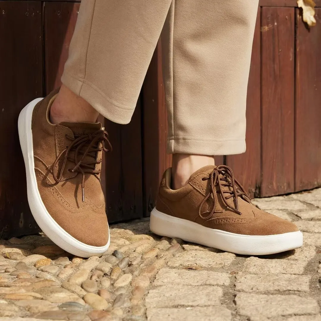 Men's Orthopedic Fashion Sneakers with Arch Support: Plantar Fasciitis Walking Shoes for Flat Feet, Comfortable Casual Flat Feet Orthotic Shoes for Ankle and Heel Pain Relief