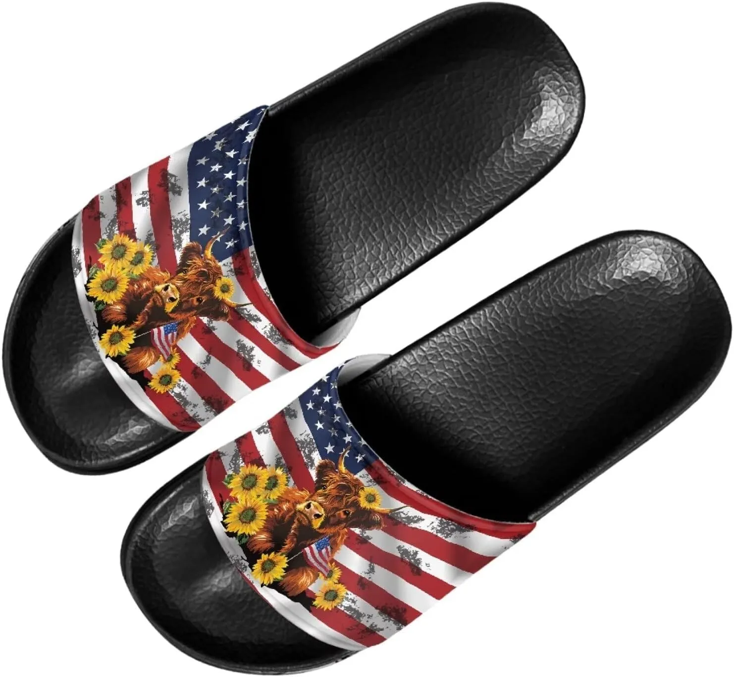 Mens Pillow House Sandals Ultimate Comfort Casual Slide Sandals Open Toe Non-Slip Slippers Water Friendly Soft Flat Shoes Single Band Shoes
