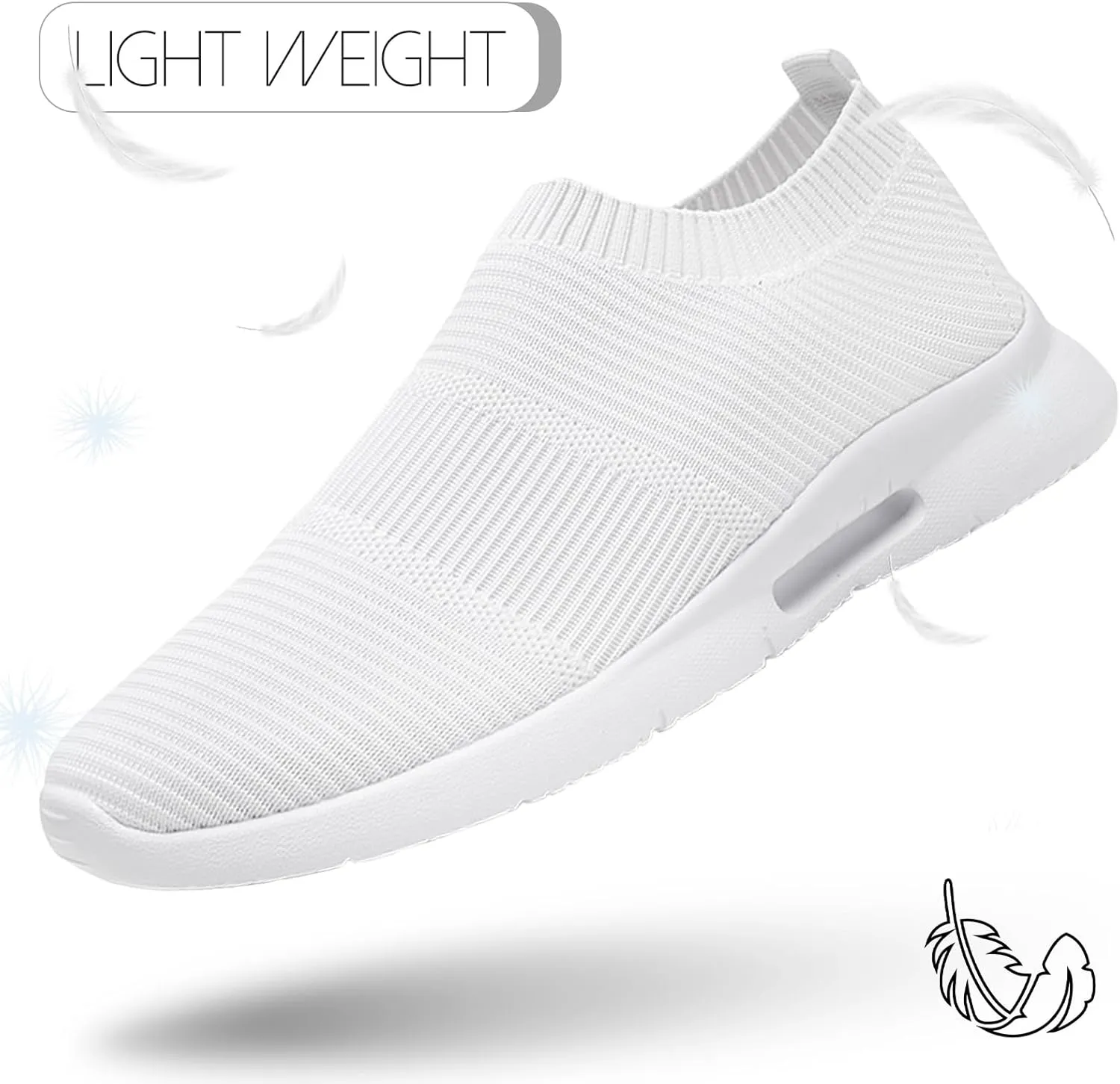 Mens Slip on Shoes Tennis Sports Sneakers Lightweight Casual Dress Summer Beach Slippers