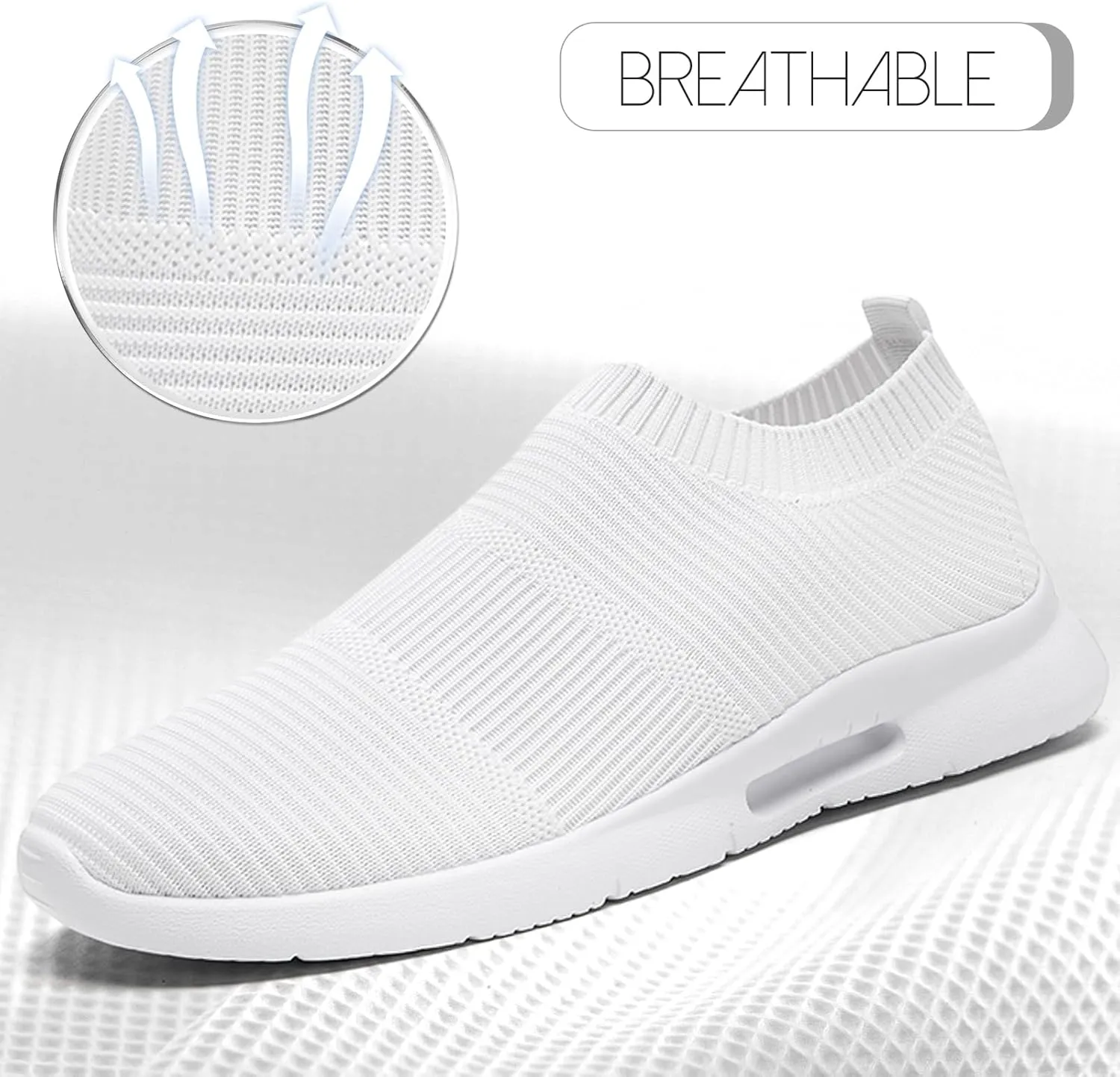 Mens Slip on Shoes Tennis Sports Sneakers Lightweight Casual Dress Summer Beach Slippers