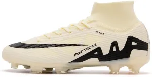 Men's Soccer Shoes Football Cleats High-Tops Lace-Up Non-Slip Spikes Outdoor AG/FG Baseball Lacrosse Rugby Combat Boots Shoes Size 4.5-11