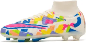 Men's Soccer Shoes Football Cleats High-Tops Lace-Up Non-Slip Spikes Outdoor AG/FG Baseball Lacrosse Rugby Combat Boots Shoes Size 4.5-11