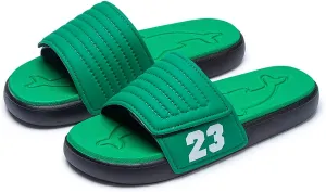 Men's Sport Slide Sandals, Flexible Midsole, Casual Beach Slides