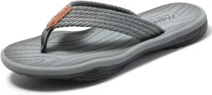 MGGMOKAY Men's Flip Flops Sandal Comfortable Thong Sandals Arch Support Casual T-Strap Sandals for Men Summer Beach Slides Shoes