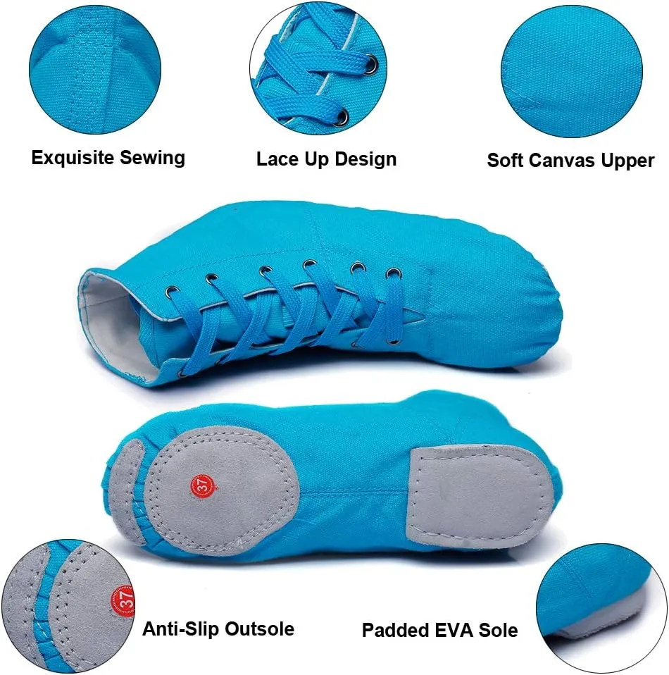 MSMAX Woman's Classic Yoga Leather Ballet Dancing Shoes,Natural
