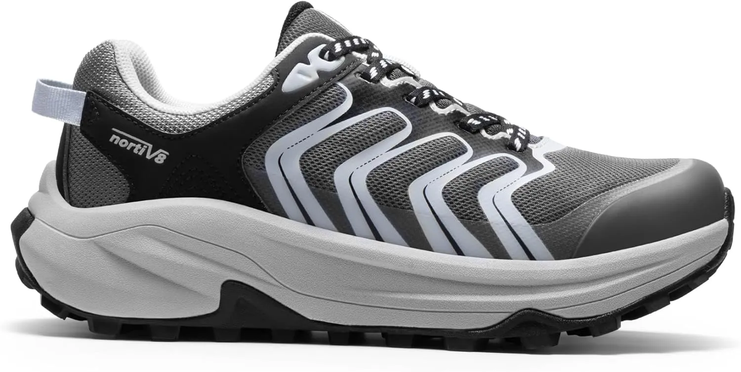 NORTIV 8 Women's Hiking Shoes Lightweight Walking Sneakers with Arch Support Outdoor Work Camping Tennis Workout Cross Training Echo