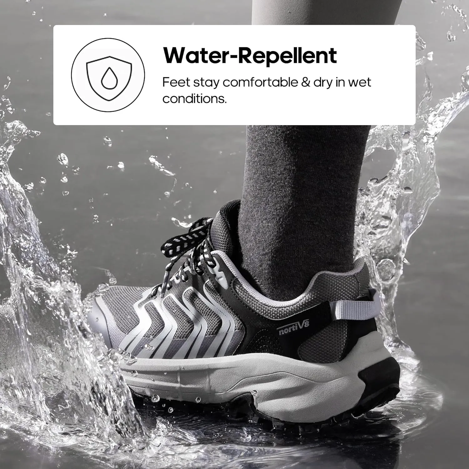 NORTIV 8 Women's Hiking Shoes Lightweight Walking Sneakers with Arch Support Outdoor Work Camping Tennis Workout Cross Training Echo