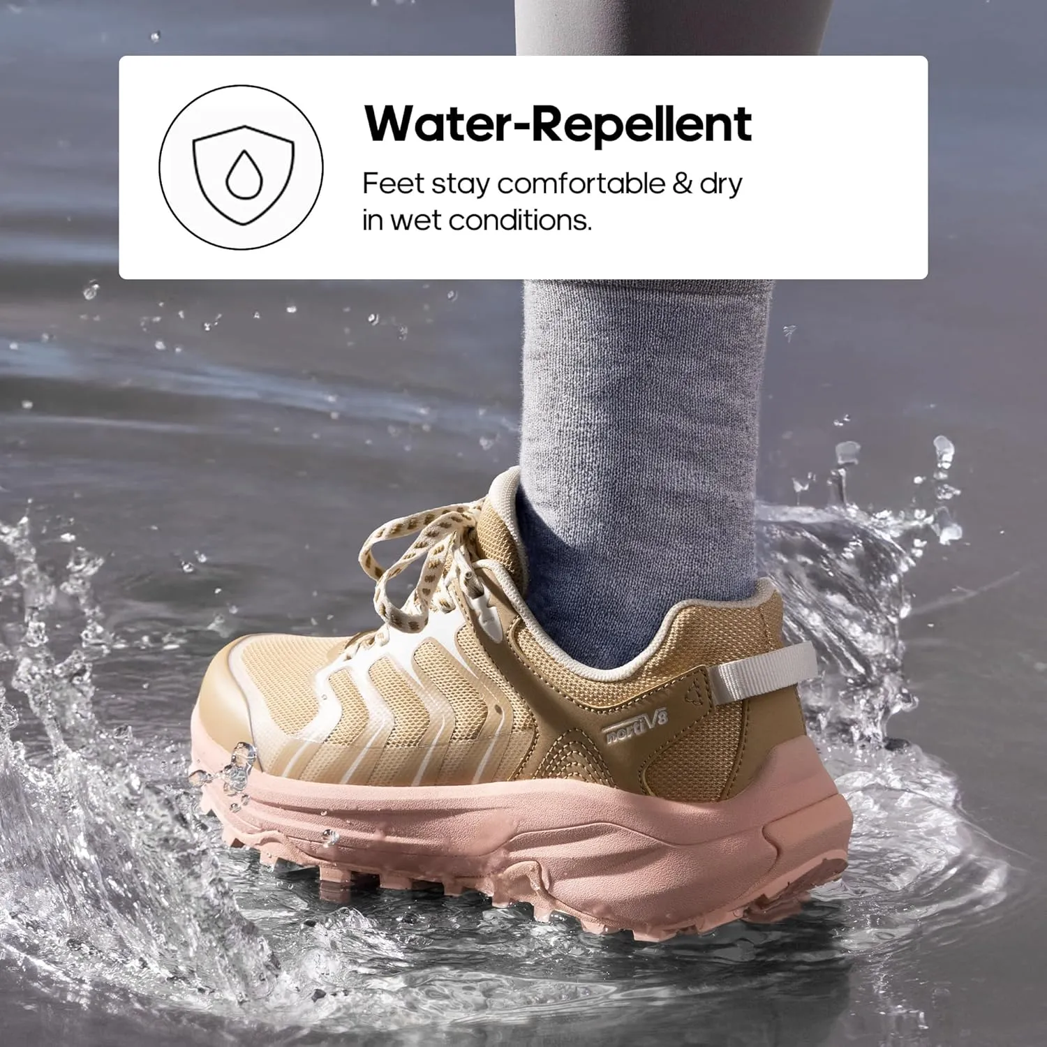 NORTIV 8 Women's Hiking Shoes Lightweight Walking Sneakers with Arch Support Outdoor Work Camping Tennis Workout Cross Training Echo