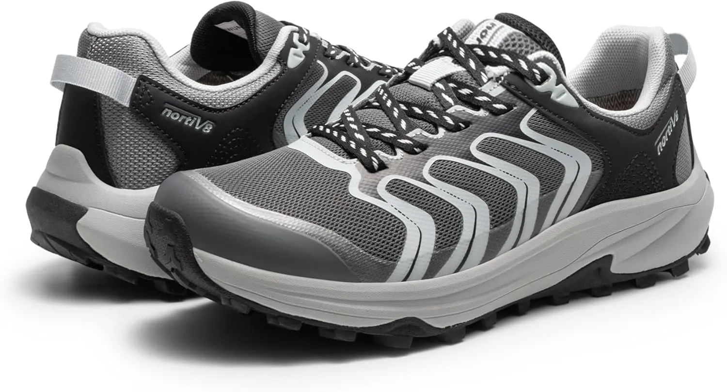 NORTIV 8 Women's Hiking Shoes Lightweight Walking Sneakers with Arch Support Outdoor Work Camping Tennis Workout Cross Training Echo