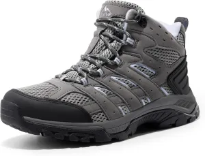 NORTIV 8 Women's Waterproof Hiking Boots Outdoor Trekking Mid Backpacking Mountaineering lightweight boots
