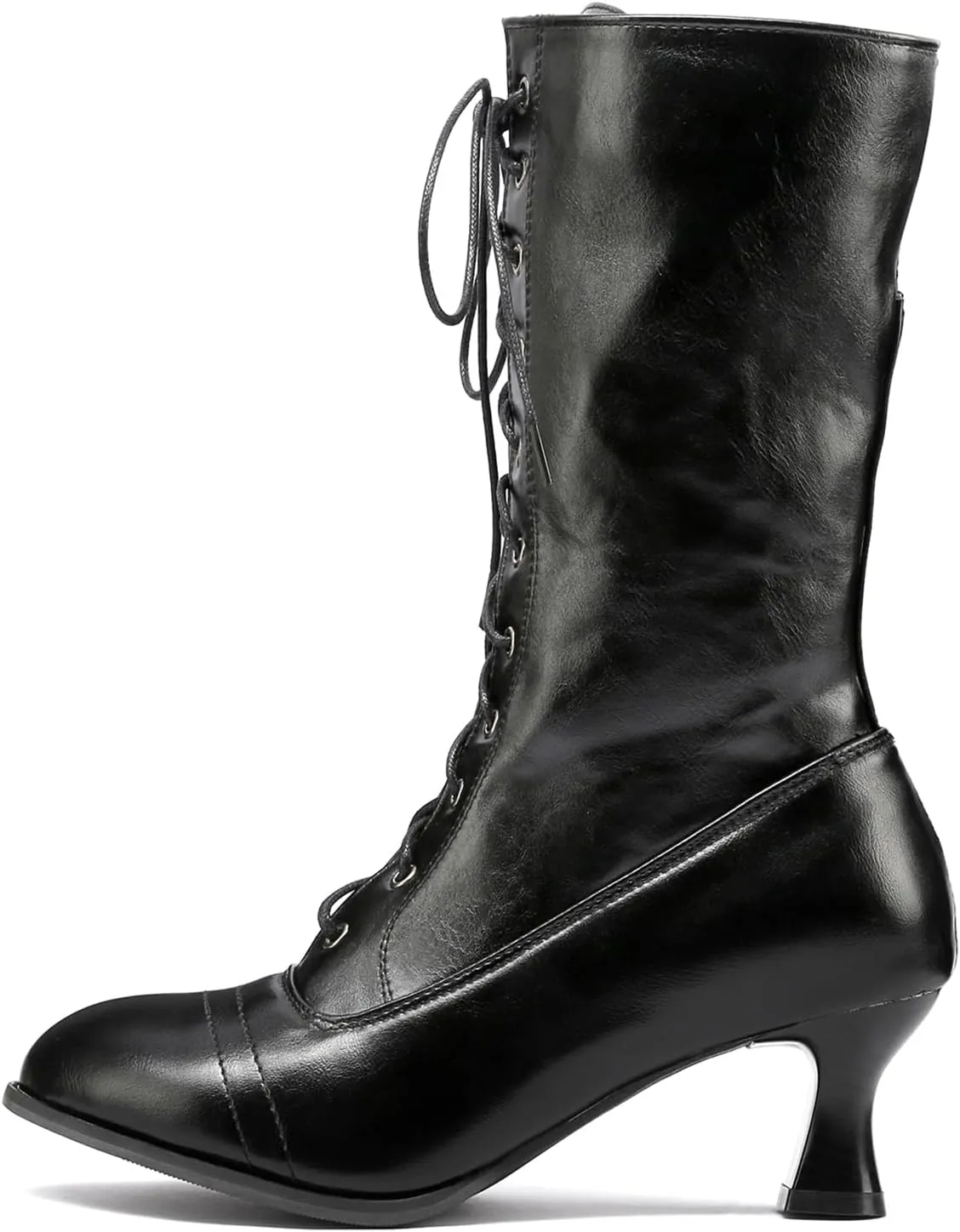NueiVeiuo Women Vintage Victorian Boots 70s Lace Up