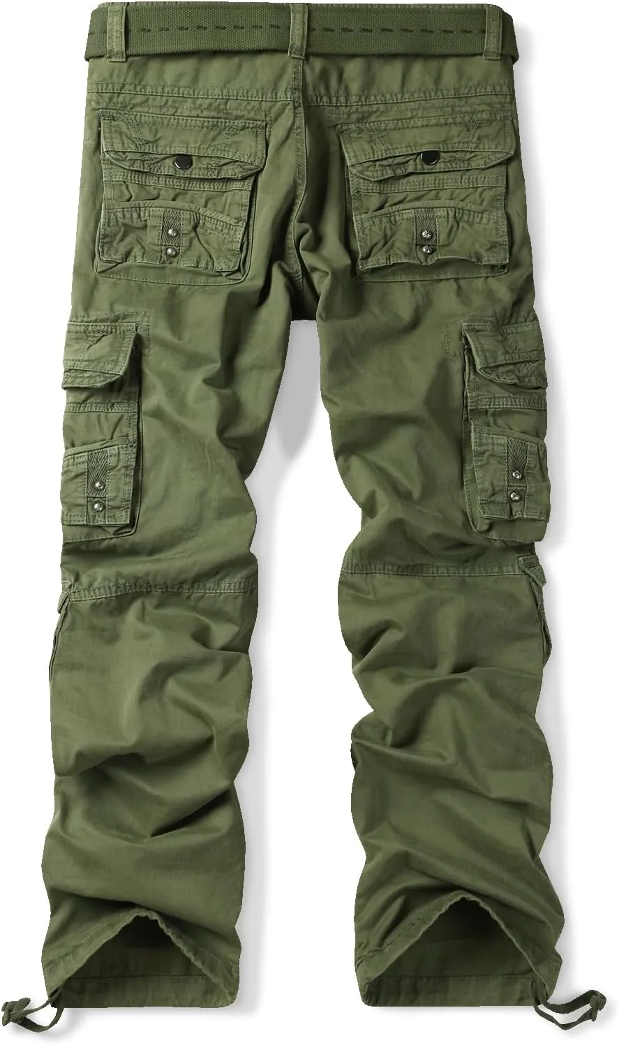 OCHENTA Women's Cotton Casual Cargo Work Pants Travel Hiking Baggy Y2K with Multi Pockets