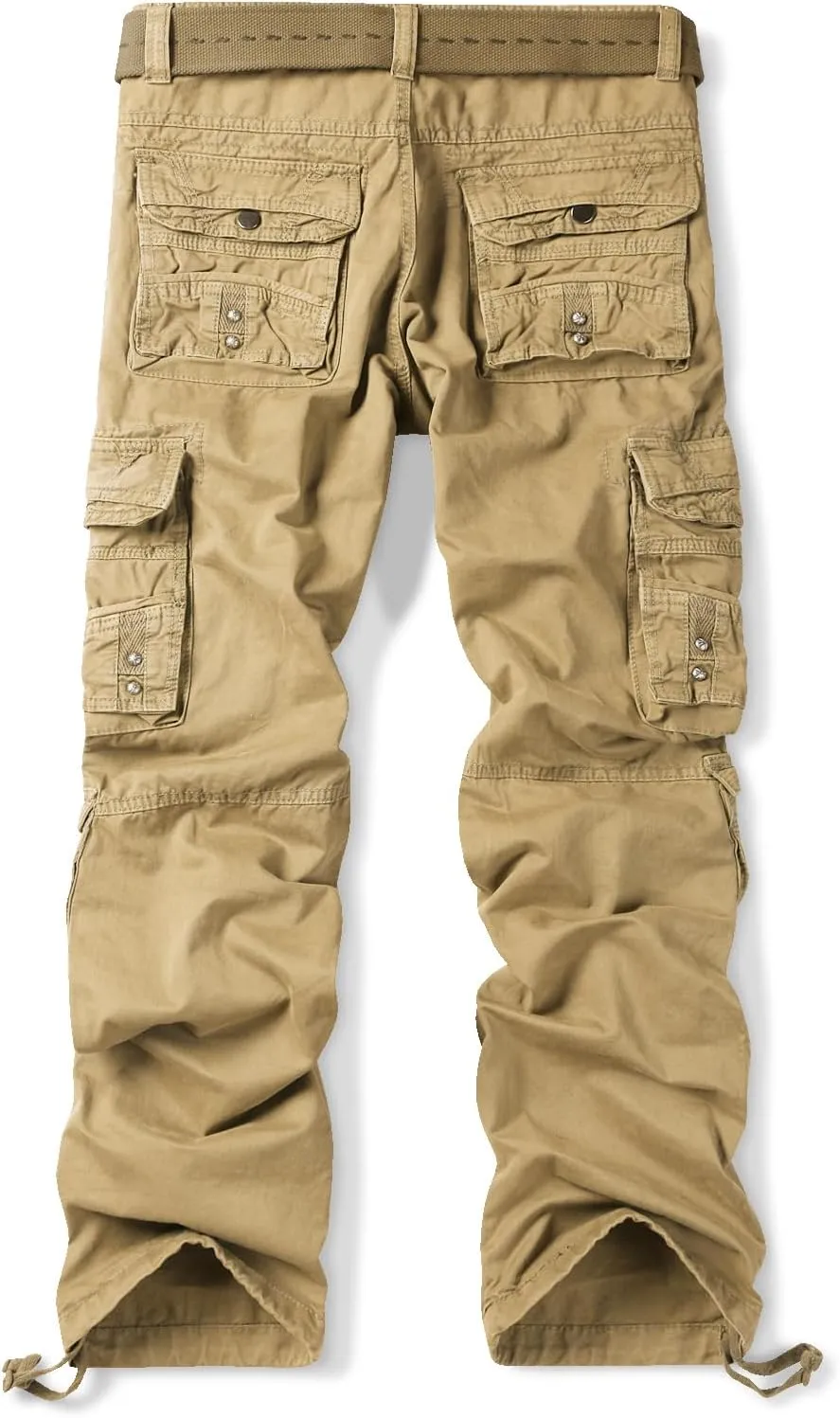 OCHENTA Women's Cotton Casual Cargo Work Pants Travel Hiking Baggy Y2K with Multi Pockets