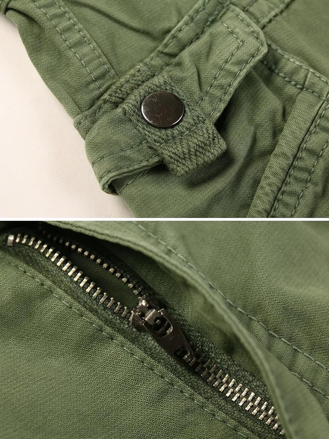 OCHENTA Women's Cotton Casual Cargo Work Pants Travel Hiking Baggy Y2K with Multi Pockets