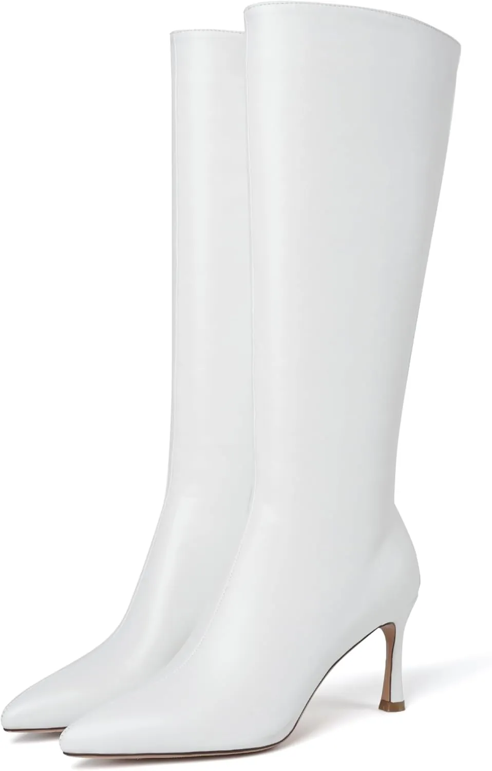 olomisa Sparkly Boots for Women, Rhinestone Knee High Boots Pointed Toe Stiletto Heeled Ankle Booties Bling Sparkling Boots