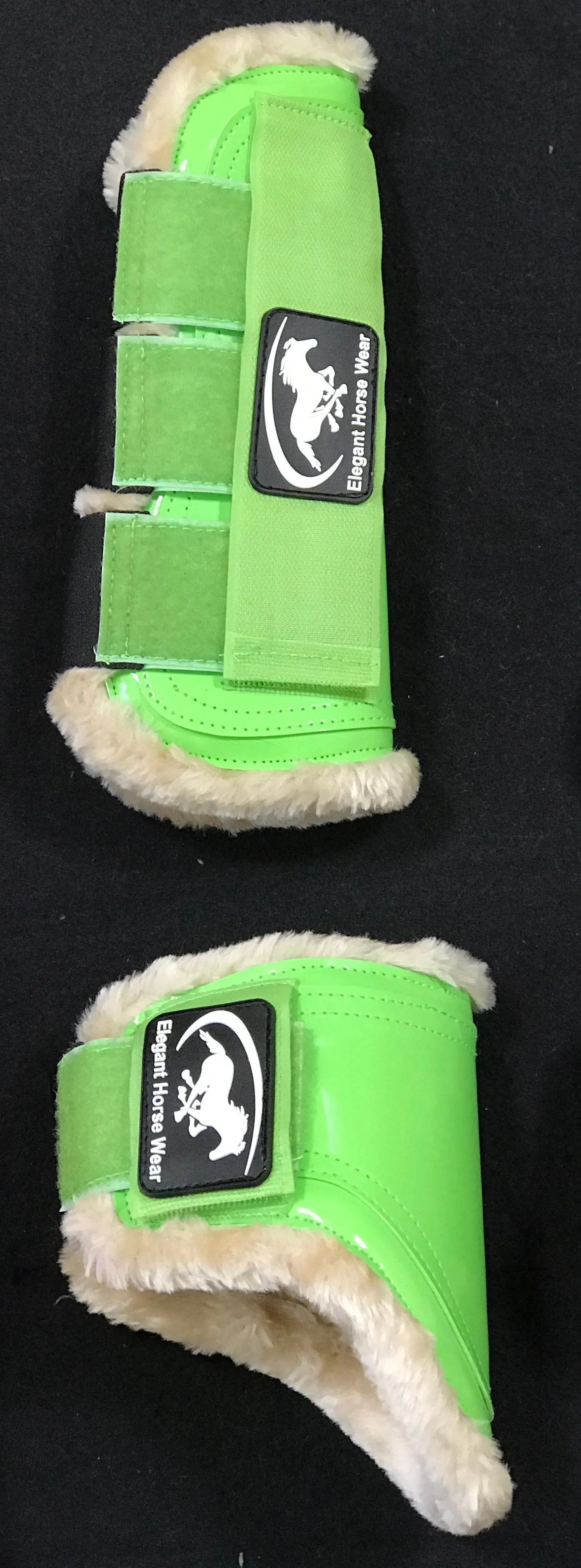 Open-Front Sheepskin Jump Boots