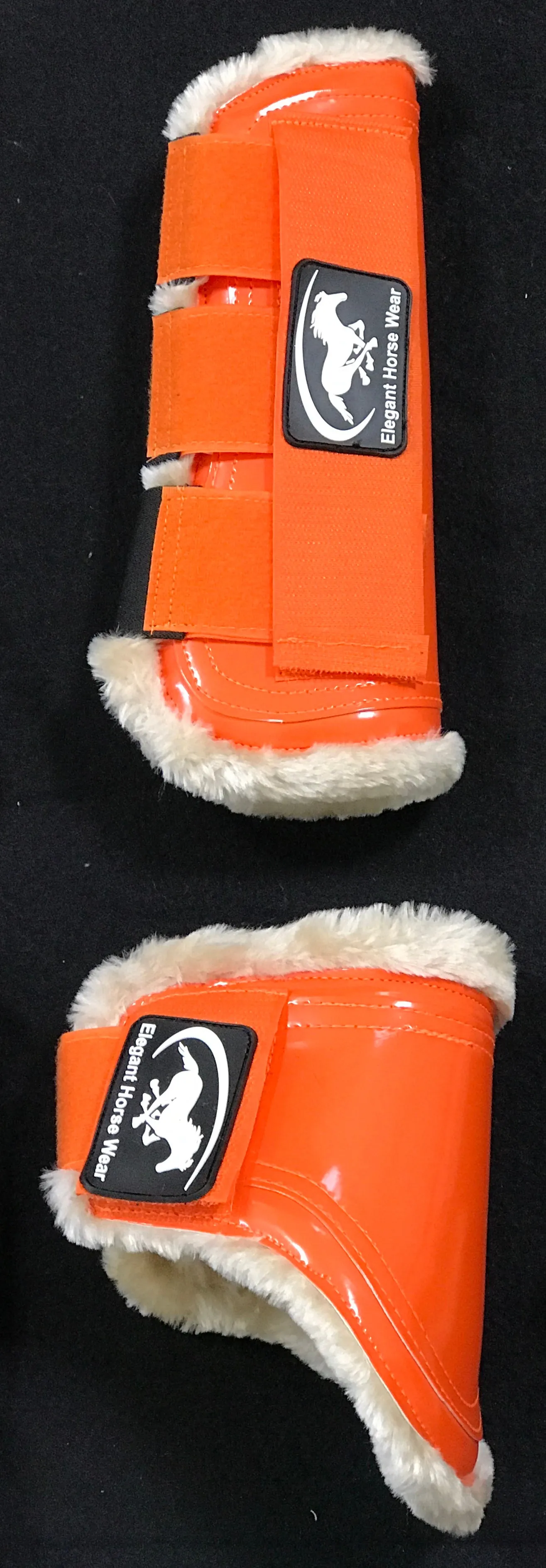 Open-Front Sheepskin Jump Boots