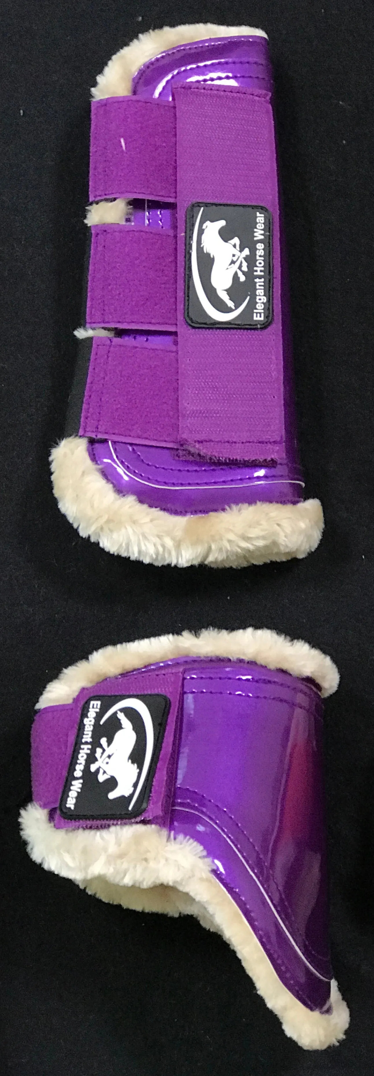 Open-Front Sheepskin Jump Boots