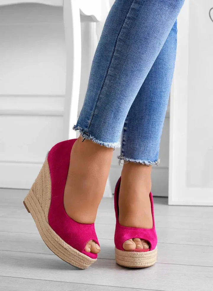 Open toe wedge heels for women - Madison