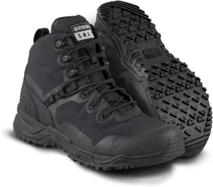 Original S.W.A.T.® Alpha Fury 6" Lace-Up Work Shoes for Men – Polyester Mesh and PU Construction – Gusseted Tongue