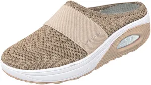 Orthopedic Shoes for Women Slip Ons Walking Shoes Sock Sneakers Slip-On Breathable Mesh Trainers Women's Comfortable Casual Ladies Athletic Shoes Running Jogging Shoes